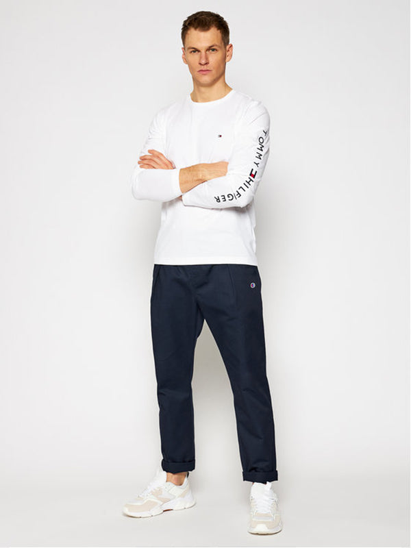 Tommy Logo Long Slee White / L