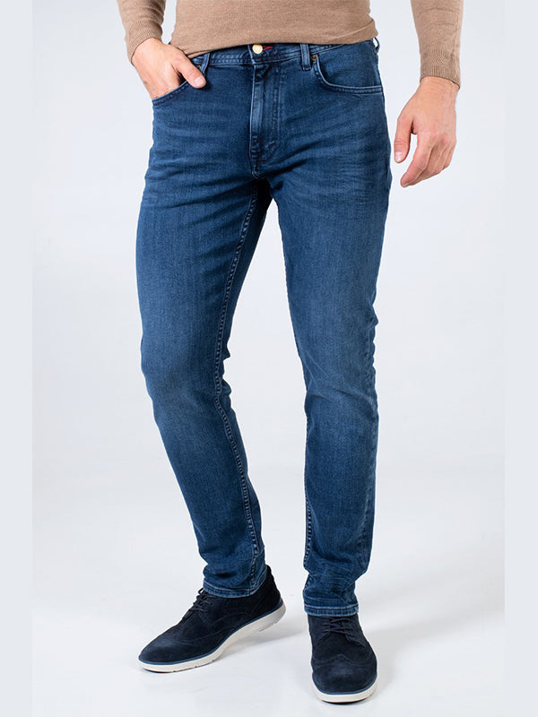 Tapered Houston Pstr Manu Blu Blk / 3028