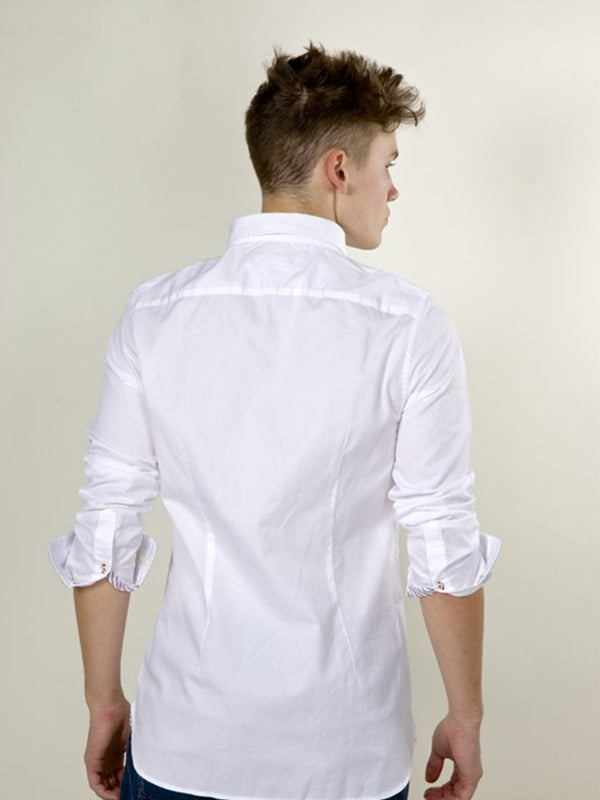 Slim Jacquard Panel White / Multi / L