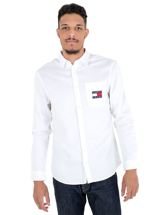 Tjm Tencel Badge Shi White / L