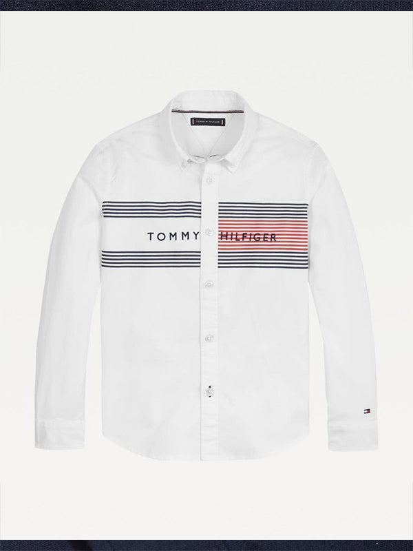 Th Detail Oxford L/S White / 10