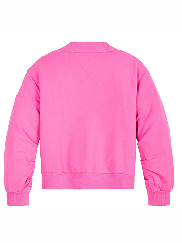 Pleated Sleeve Sweat Vivid Fuchsia / 10