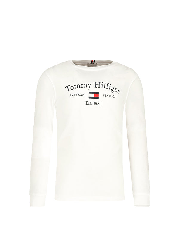 Th Artwork Tee L/S White / 10