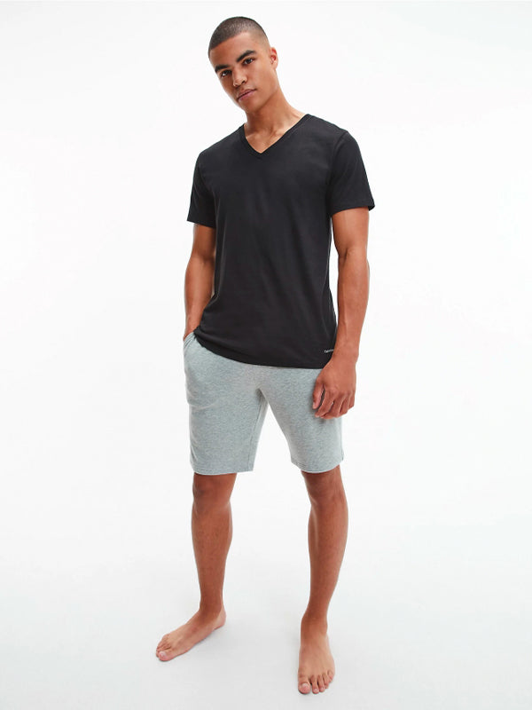 S/S V Neck 3Pk BLACK / L