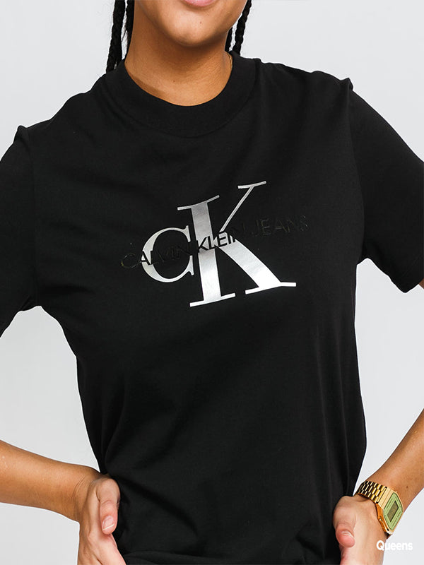 Glossy Monogram Tee Ck Black / L