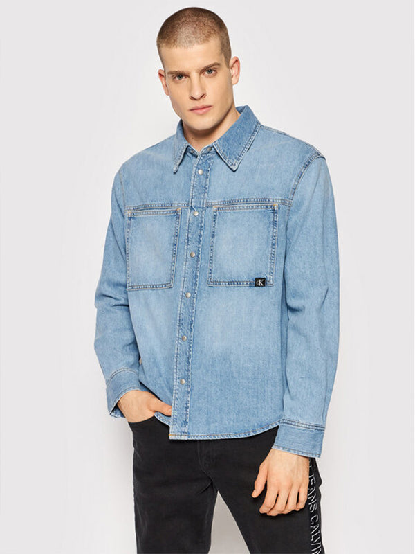 Linear Denim Shirt Denim Medium / L