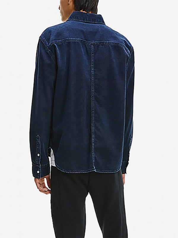 Linear Denim Shirt Denim Dark / L