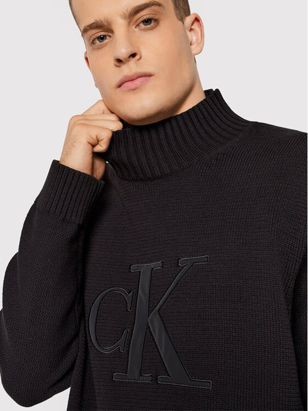 Premium Ck Mock Neck Ck Black / L