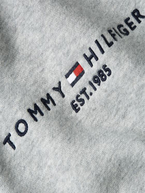 Tommy Logo Zip Throu Light Grey Heather / S