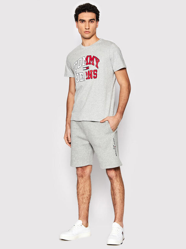 Tommy Logo Sweatshor Light Grey Heather / L