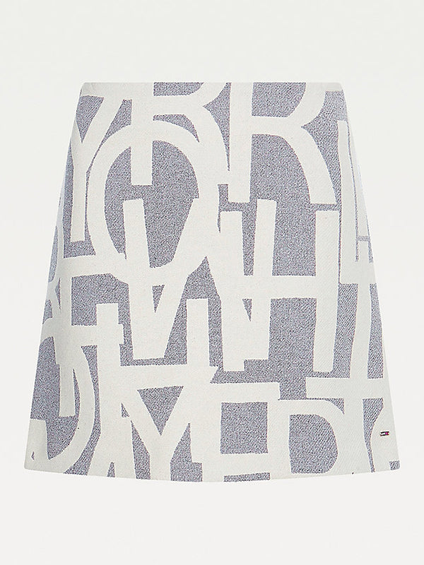 Wool Jacquard Short Th Texture Type Med / Grey Ecru / 42