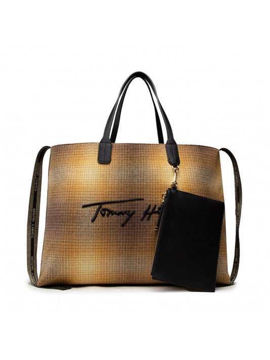 Iconic Tommy Tote Ch Amber Ochre Check / OS