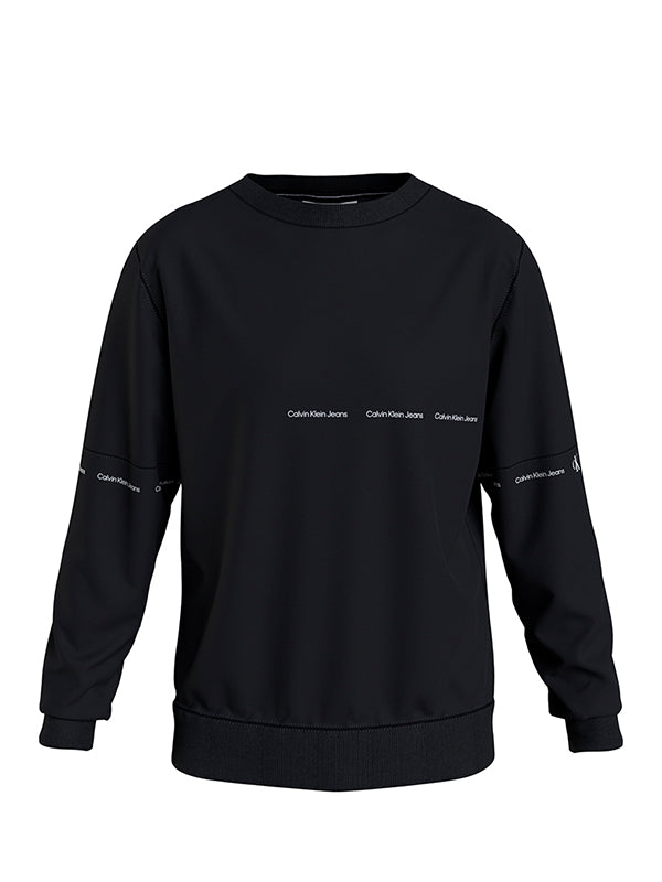 Repeat Logo Crew Nec Ck Black / L