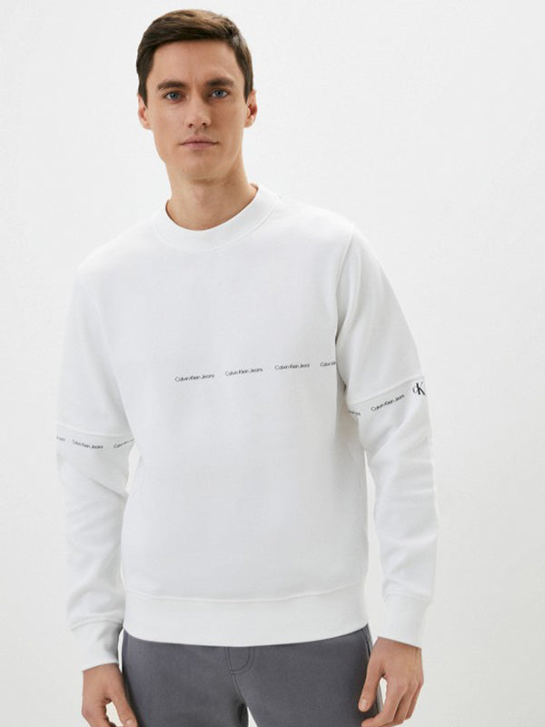 Repeat Logo Crew Nec Bright White / L