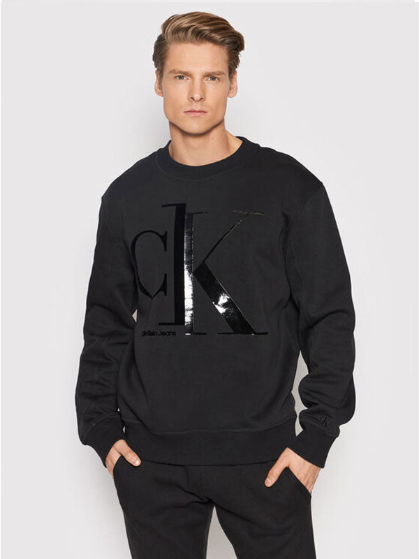 Bold Spliced Ck Crew Ck Black / L