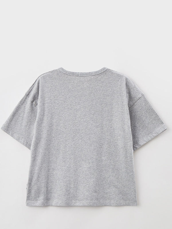 Mixed Monogram Cut O Light Grey Heather / 10