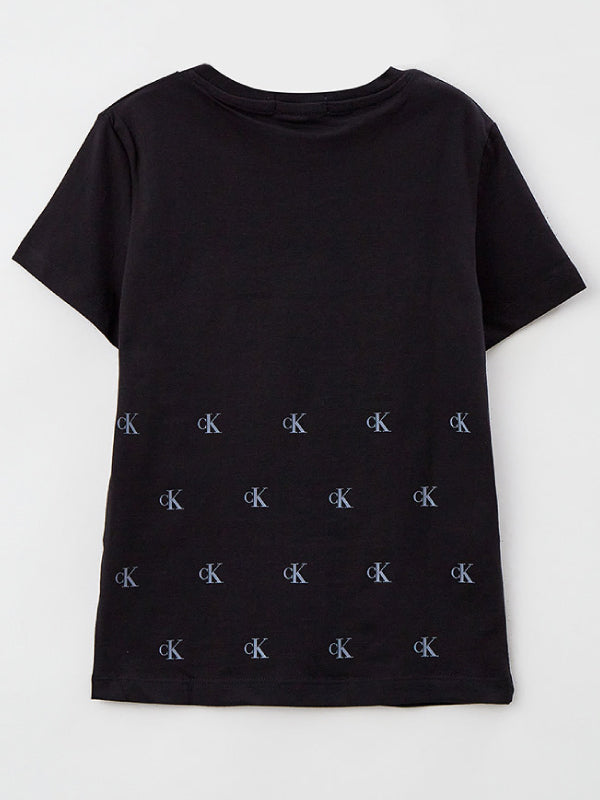 Repeated Monogram T- Ck Black / 10