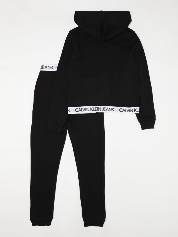 Logo Tape Zip Throug Ck Black / 10