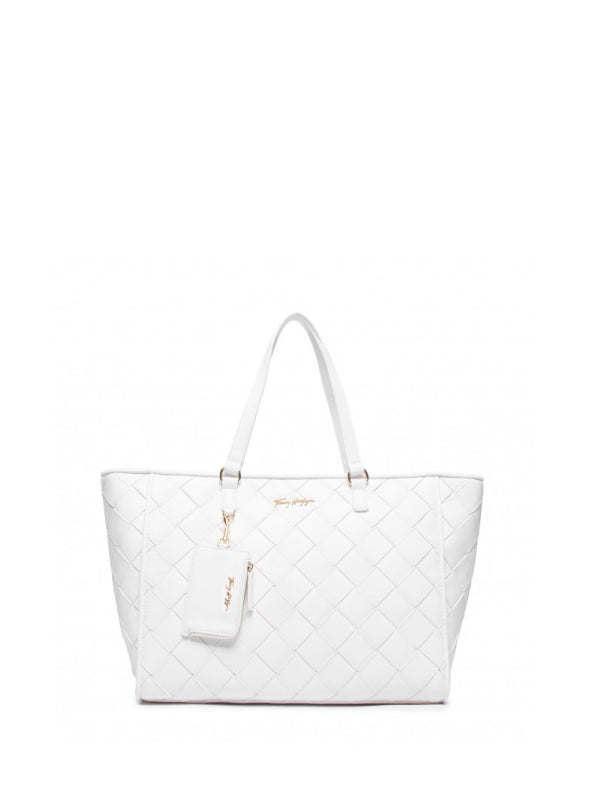 Tommy Joy Tote Wv Woven Optic White / OS