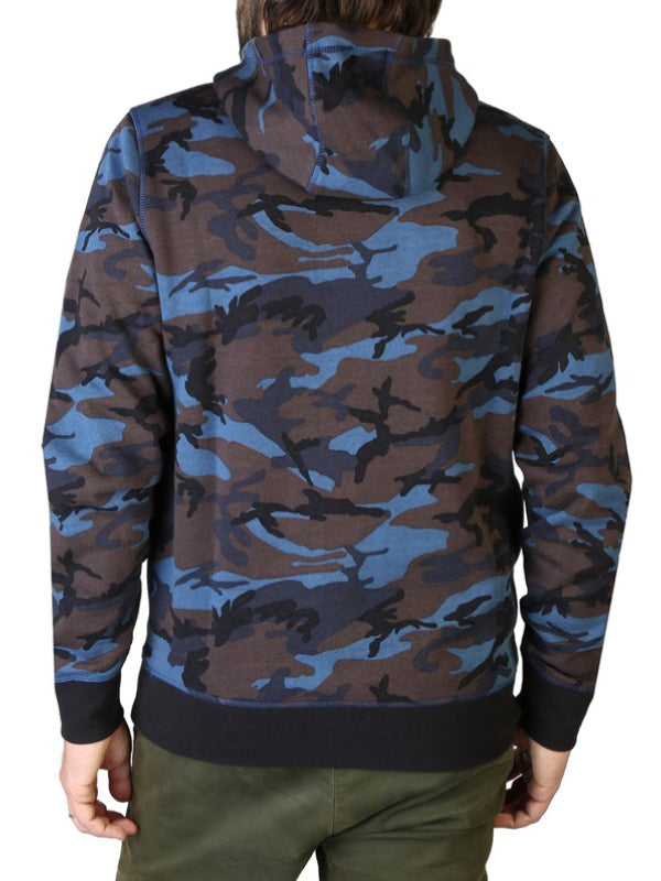 Camo Tommy Logo Hood Navy Camo / L