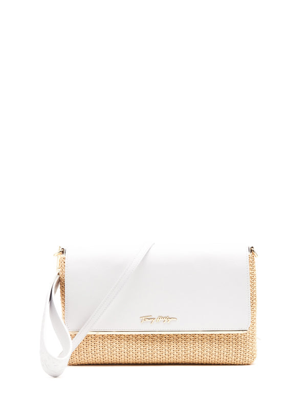 Tommy Modern Clutch White Straw Mix / OS