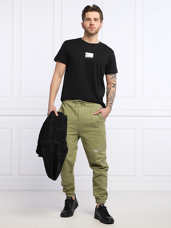 Stacked Logo Hwk Pan Faded Olive / L