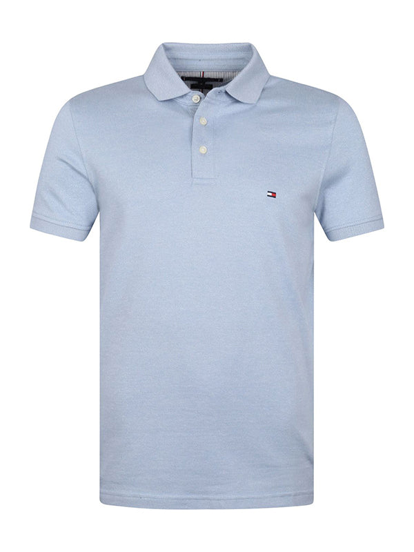 MOULINE SLIM POLO Daybreak Blue / Ivory / L