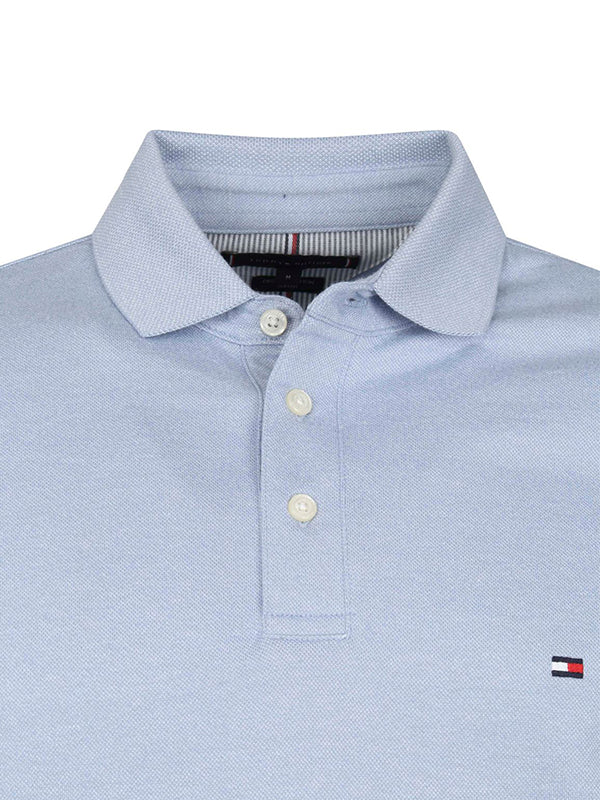 MOULINE SLIM POLO Daybreak Blue / Ivory / L