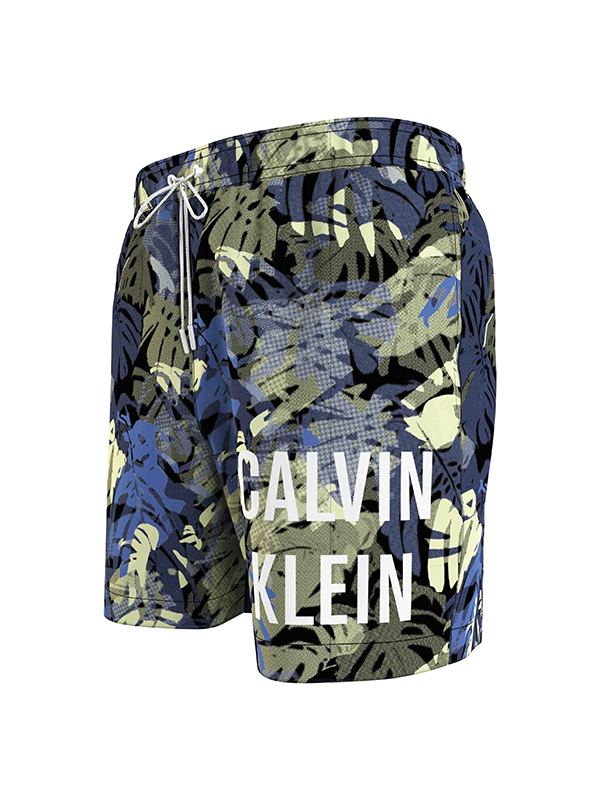 Medium Drawstring-Pr Jungle Leaf Dreamy Aop / L