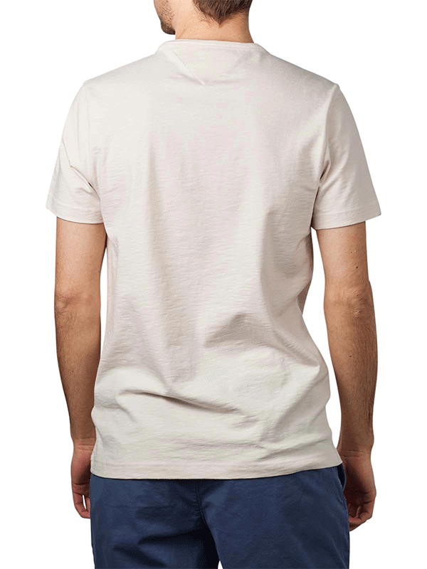 Cotton Linen Tee Feather White / L