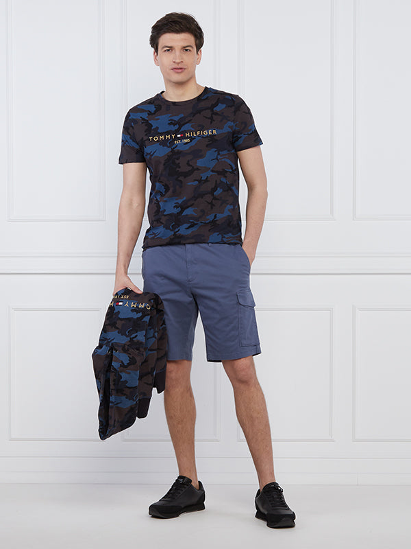 Camo Tommy Logo Tee Navy Camo / L