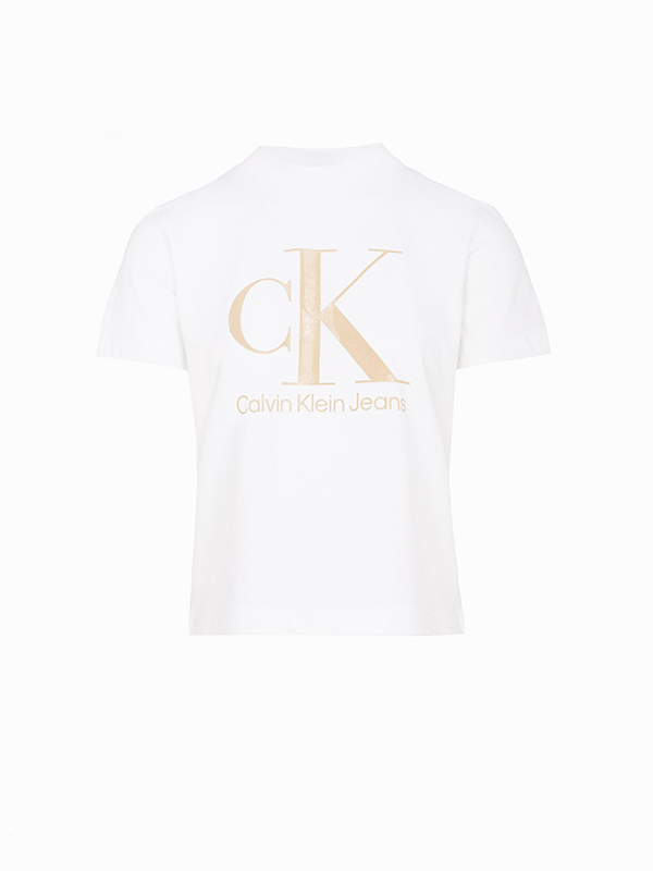 Gel Monogram Tee Bright White / L