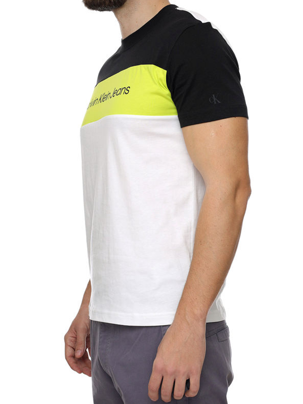 Colorblock Tee Bright White / L