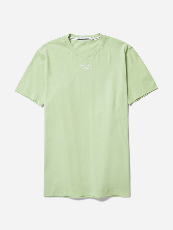 STACKED LOGO TEE Jaded Green / L