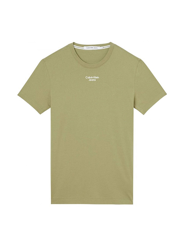 STACKED LOGO TEE Faded Olive / L