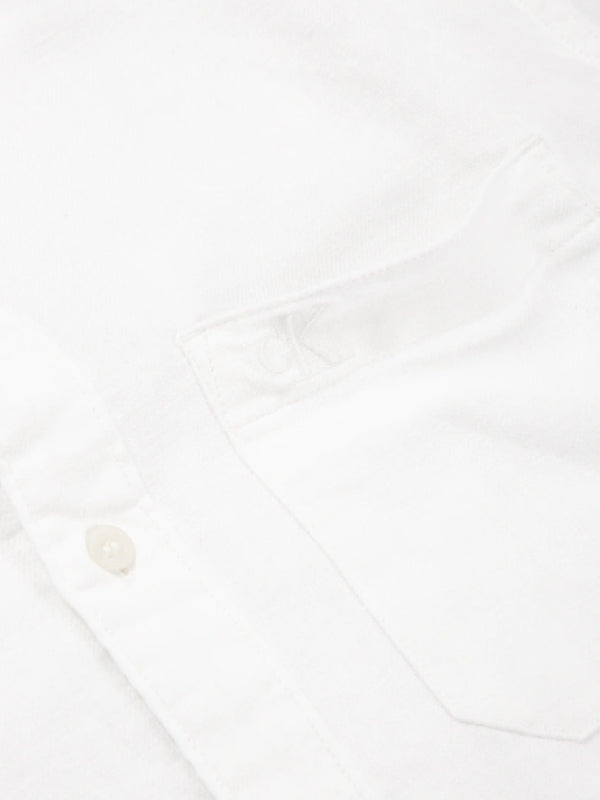 Linen Blend Shirt Bright White / L