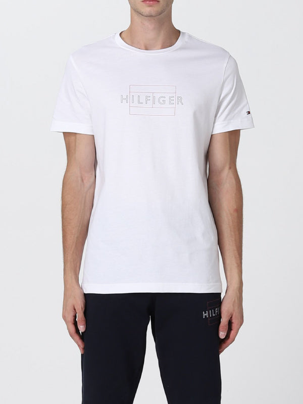 Linear Flag Tee White / L