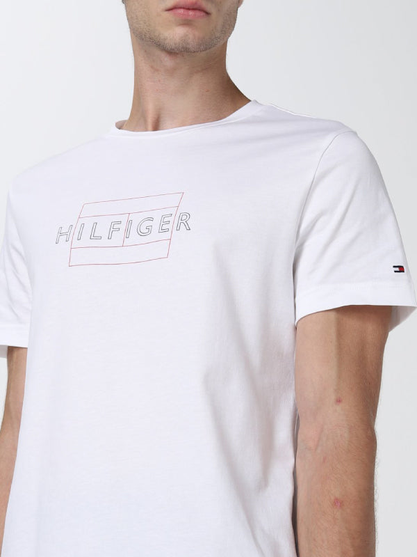 Linear Flag Tee White / L