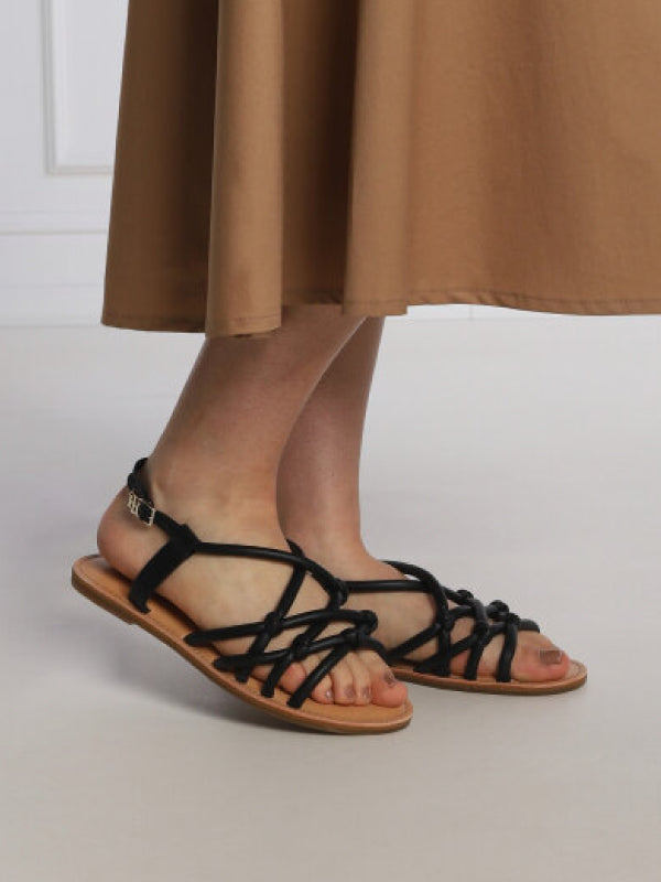 Flat Strappy Sandal Black / 41