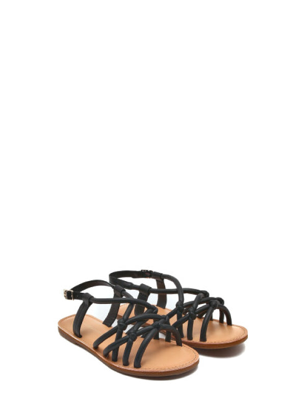 Flat Strappy Sandal Black / 41