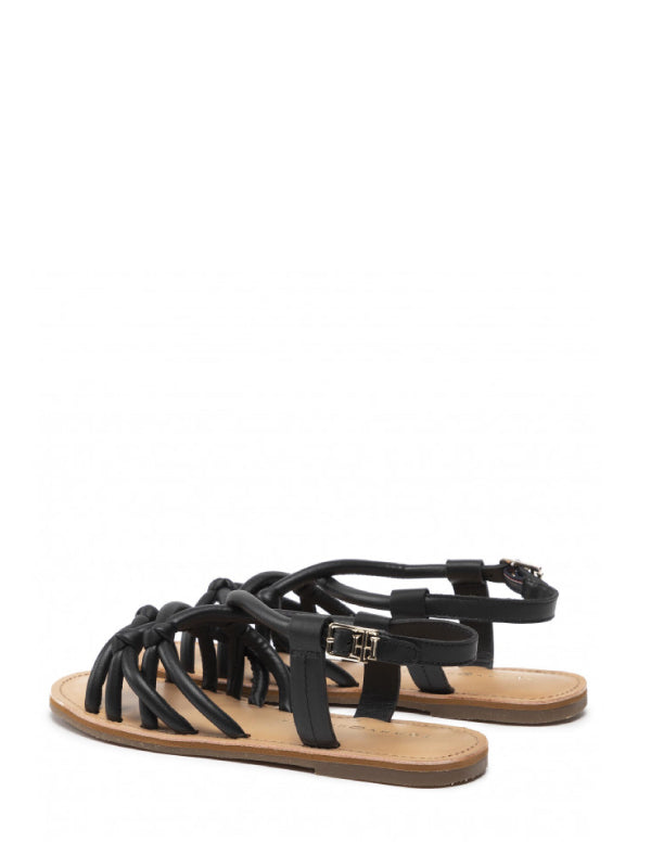 Flat Strappy Sandal Black / 41