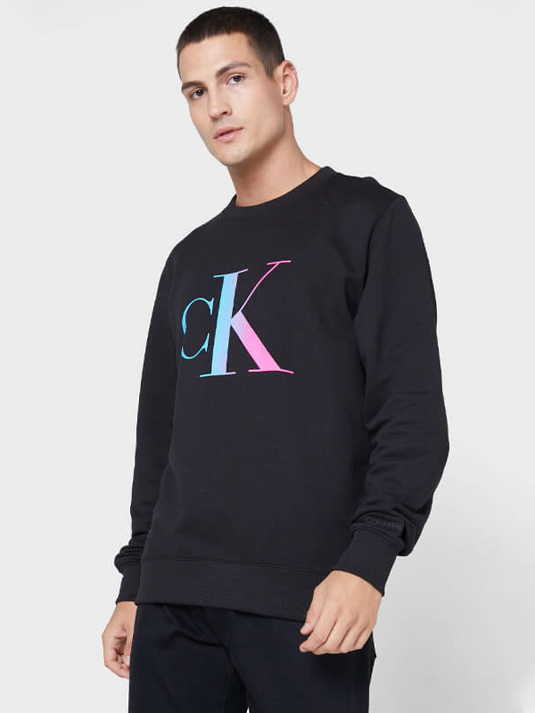 Filled Ck Crew Neck Ck Black / L