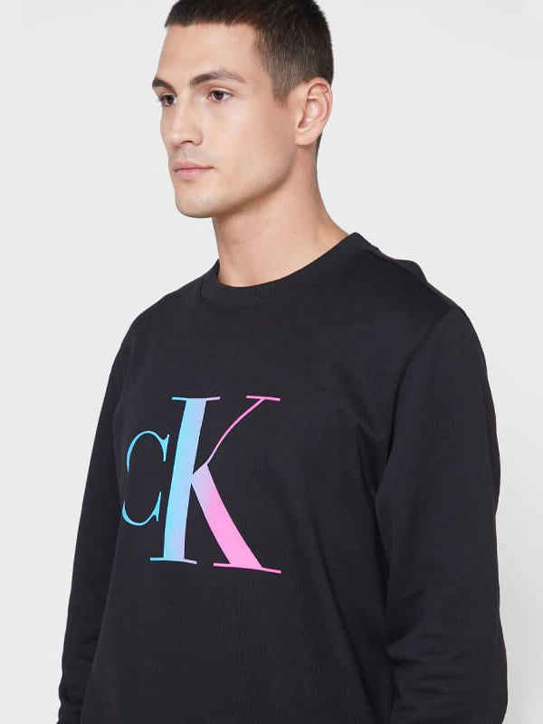 Filled Ck Crew Neck Ck Black / L