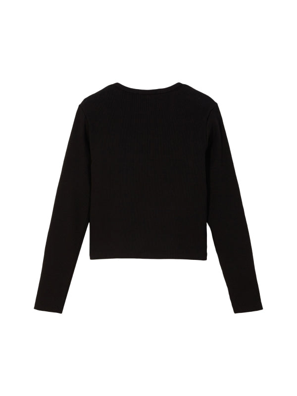 Ck Rib Cardigan Ck Black / L