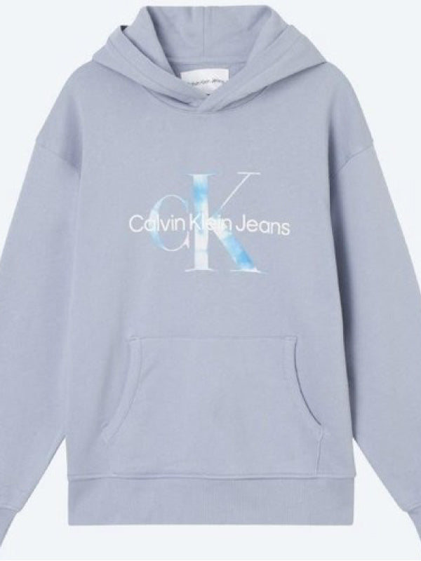 Aqua Monogram Hoodie Silver Sky / L