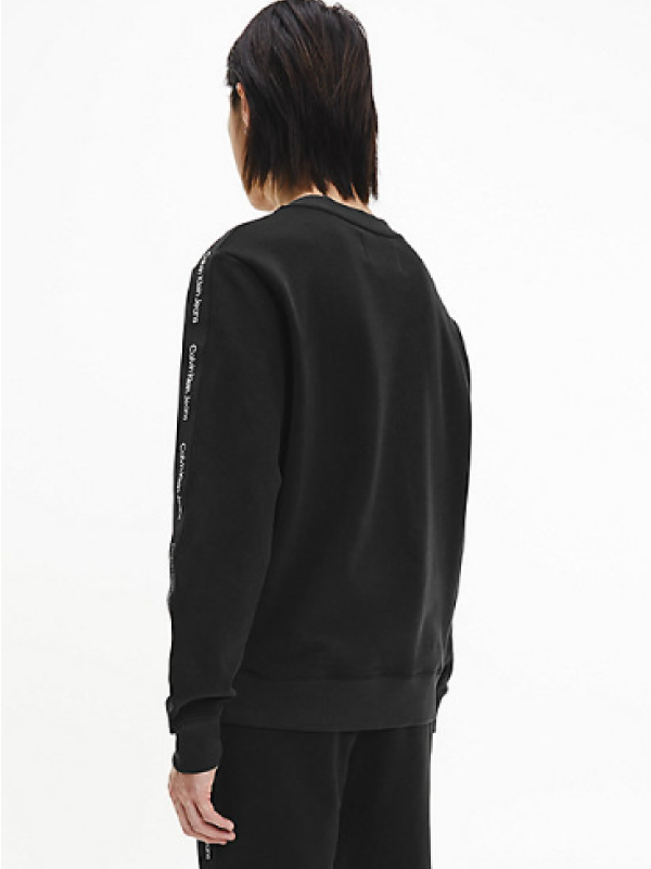 Contrast Tape Crew N Ck Black / L