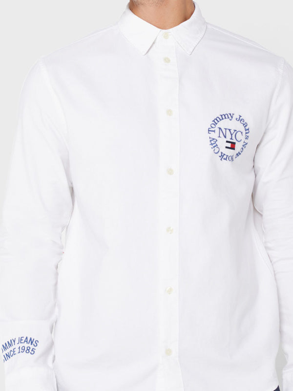 Tjm Timeless Tommy Oxford Shirt Ancient White / L