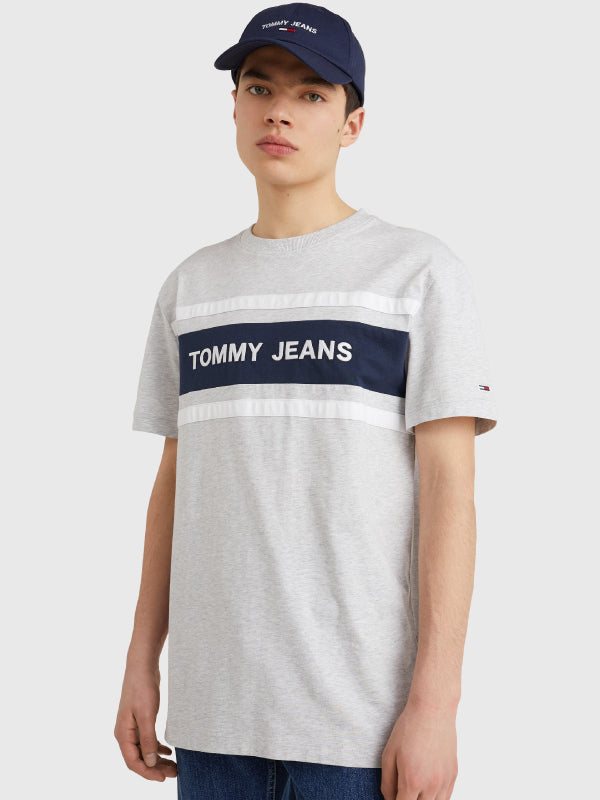 Tjm Branded Tommy Tee Lt Grey Htr / L