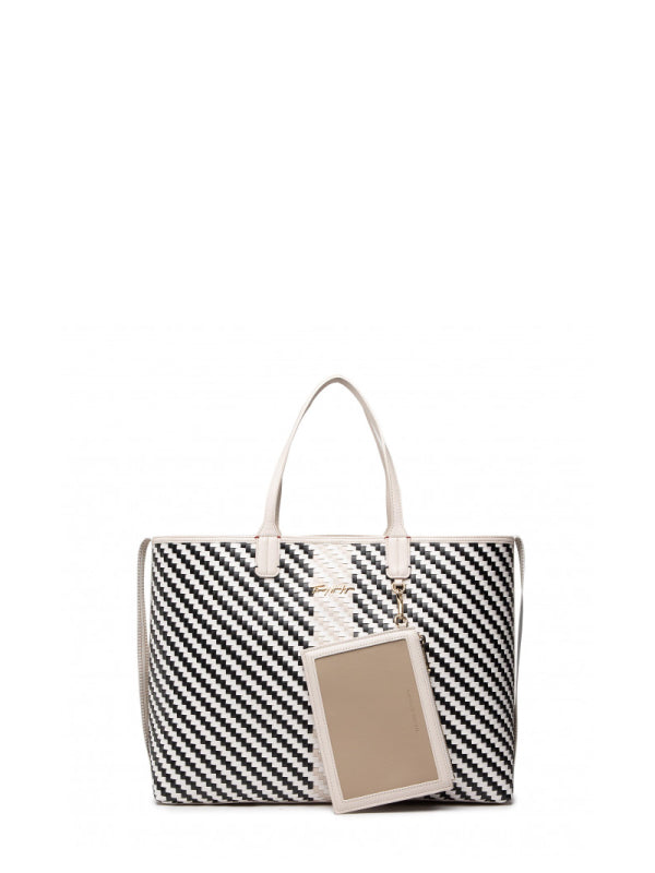 Iconic Tommy Tote Woven Neutral / OS