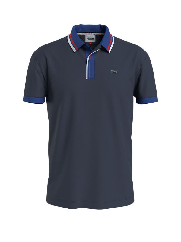 Tjm Tipped Honeycomb Polo Twilight Navy / L